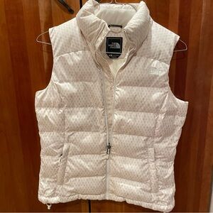 The North Face Women's Light Beige Puffer Vest, Excellent Condition